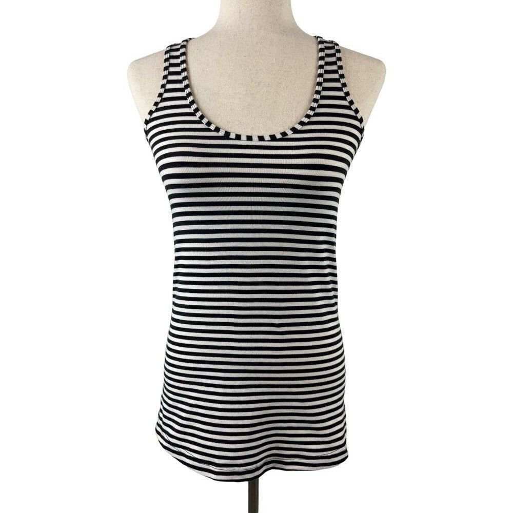 Lululemon Cool Racerback Narrow Bold Stripe Black Angel Wing Size XS (0/2)